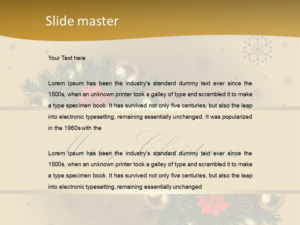 Besinnung Feiertag Nikolaus PowerPoint Template