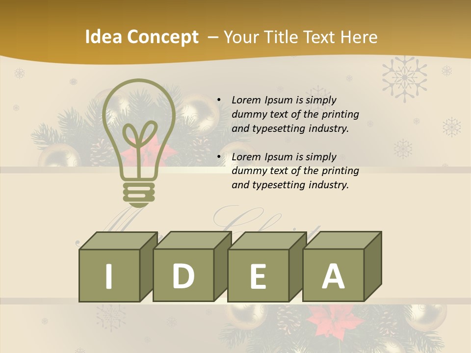 Besinnung Feiertag Nikolaus PowerPoint Template