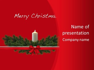 Weihnachtsabend Weihnachtskarte Weihnachtsfeiertage PowerPoint Template