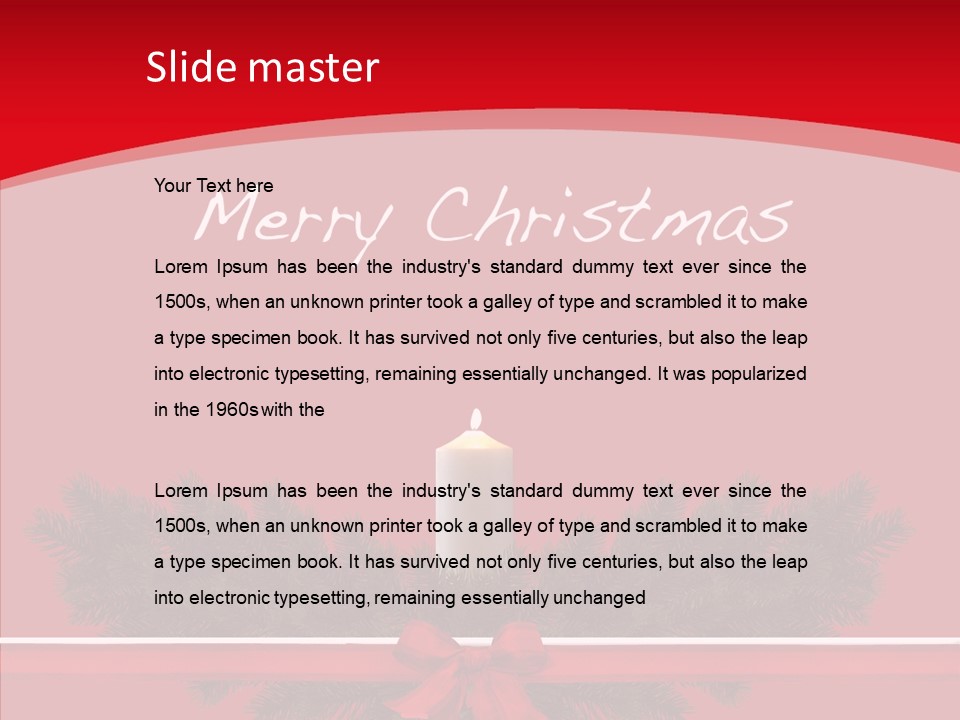 Weihnachtsabend Weihnachtskarte Weihnachtsfeiertage PowerPoint Template