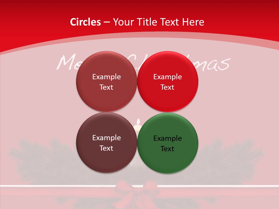 Weihnachtsabend Weihnachtskarte Weihnachtsfeiertage PowerPoint Template