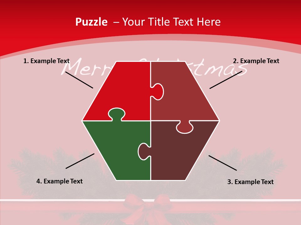 Weihnachtsabend Weihnachtskarte Weihnachtsfeiertage PowerPoint Template