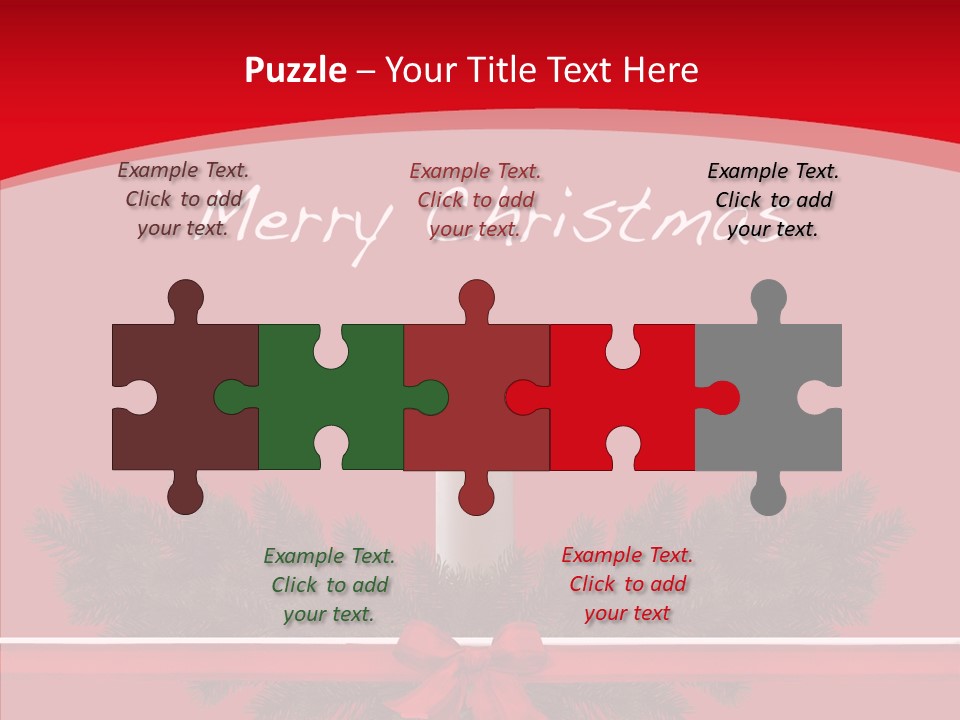 Weihnachtsabend Weihnachtskarte Weihnachtsfeiertage PowerPoint Template