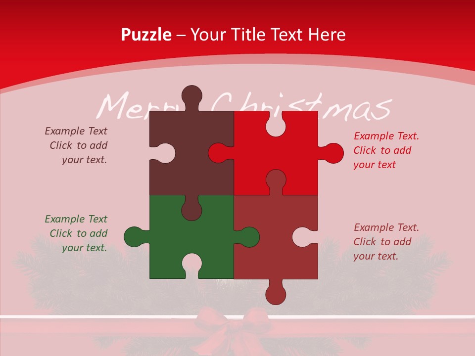 Weihnachtsabend Weihnachtskarte Weihnachtsfeiertage PowerPoint Template