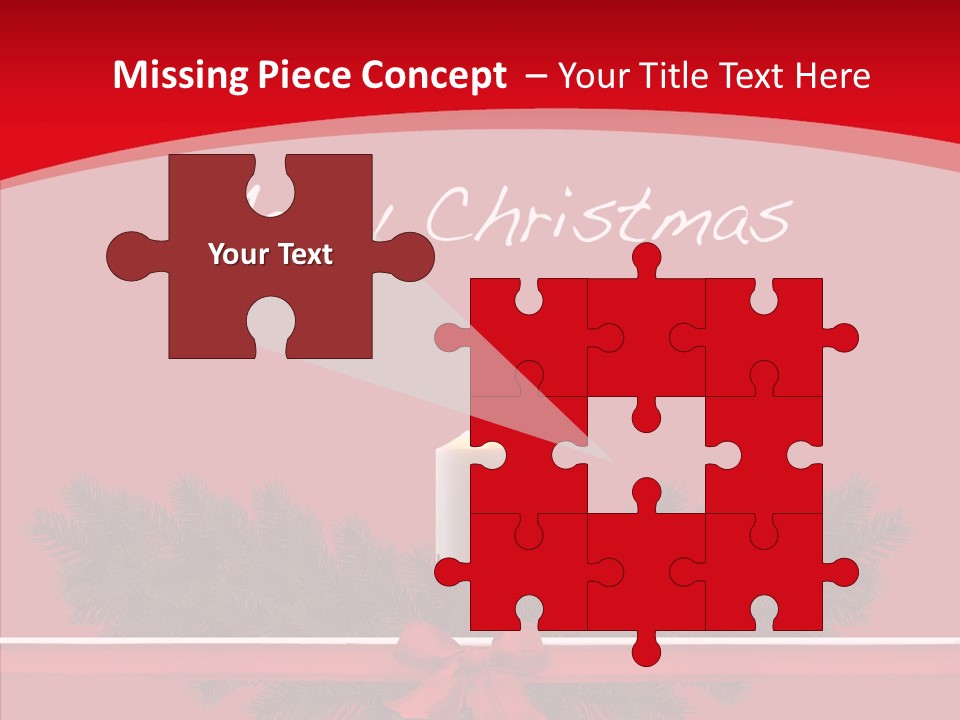 Weihnachtsabend Weihnachtskarte Weihnachtsfeiertage PowerPoint Template