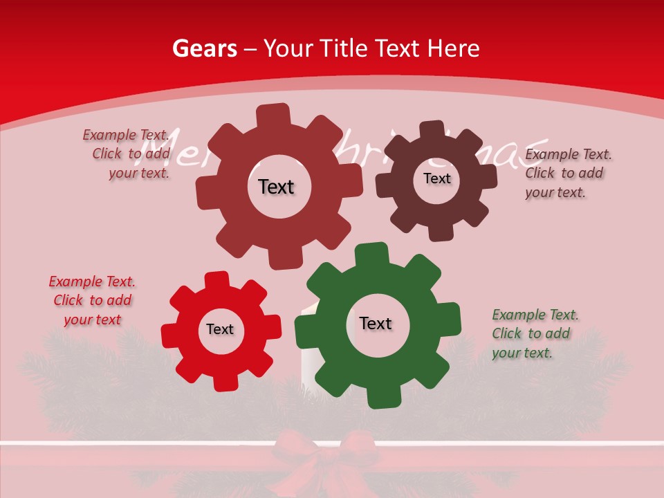 Weihnachtsabend Weihnachtskarte Weihnachtsfeiertage PowerPoint Template