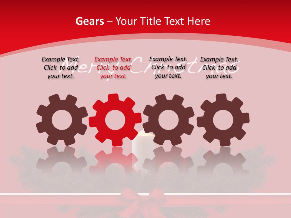 Weihnachtsabend Weihnachtskarte Weihnachtsfeiertage PowerPoint Template