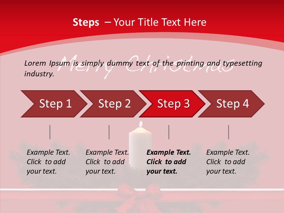 Weihnachtsabend Weihnachtskarte Weihnachtsfeiertage PowerPoint Template
