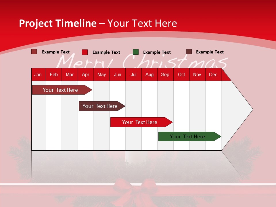 Weihnachtsabend Weihnachtskarte Weihnachtsfeiertage PowerPoint Template