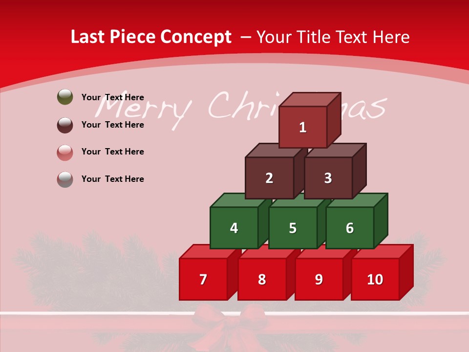 Weihnachtsabend Weihnachtskarte Weihnachtsfeiertage PowerPoint Template