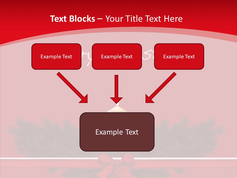 Weihnachtsabend Weihnachtskarte Weihnachtsfeiertage PowerPoint Template