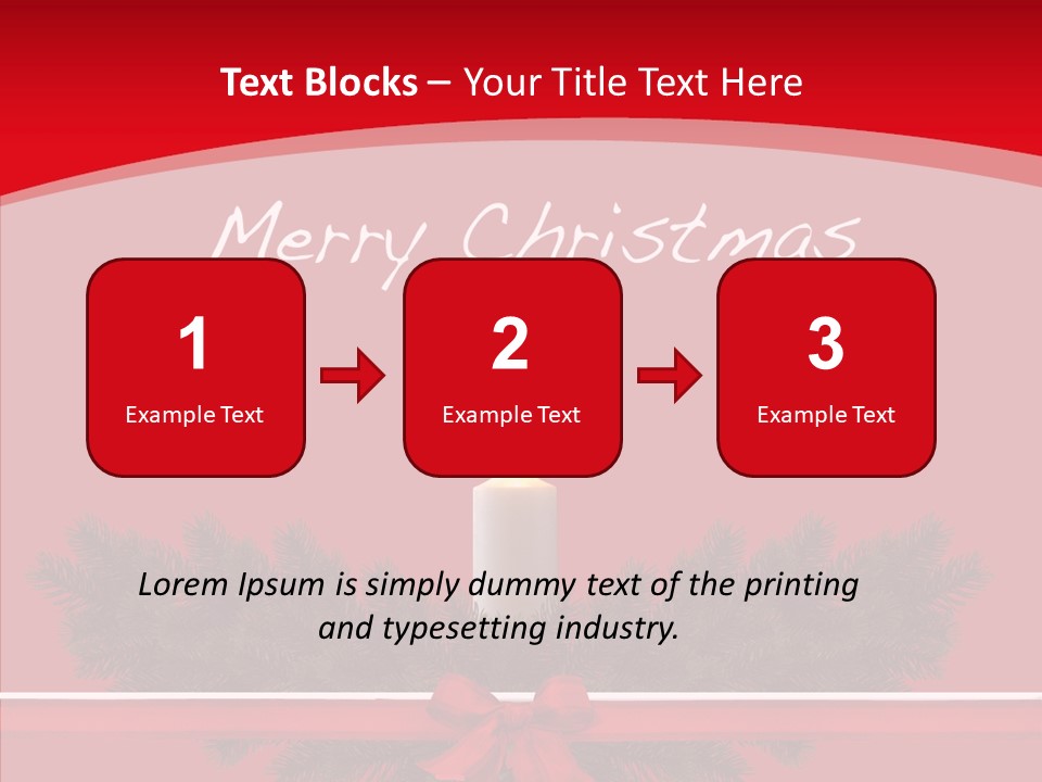 Weihnachtsabend Weihnachtskarte Weihnachtsfeiertage PowerPoint Template