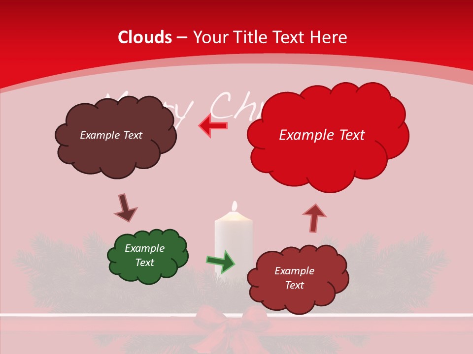 Weihnachtsabend Weihnachtskarte Weihnachtsfeiertage PowerPoint Template