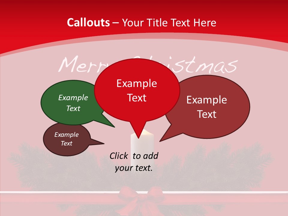 Weihnachtsabend Weihnachtskarte Weihnachtsfeiertage PowerPoint Template