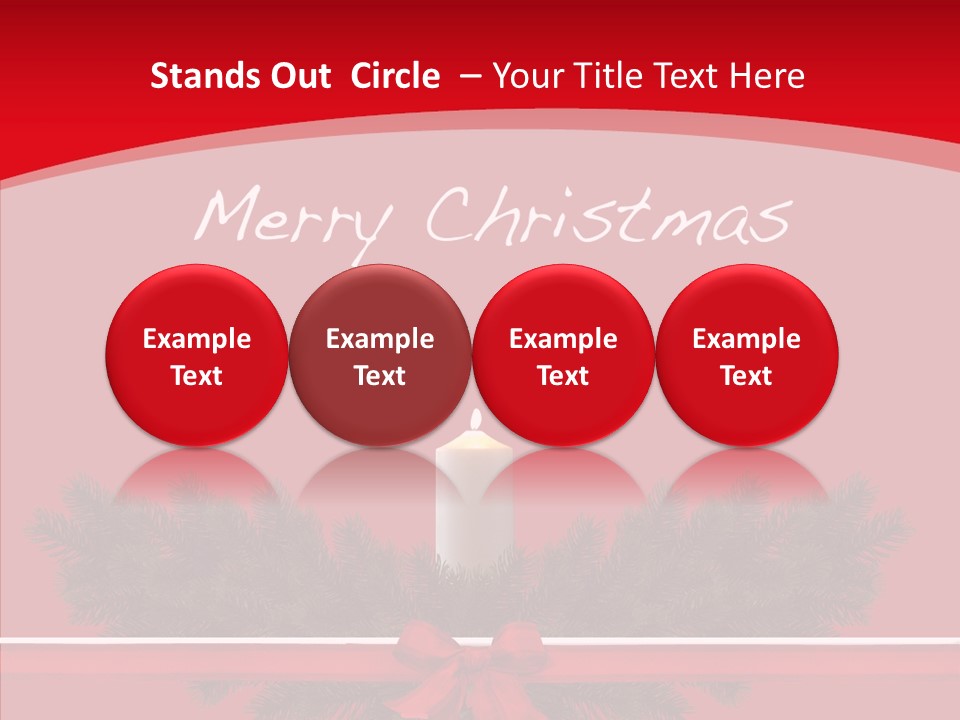 Weihnachtsabend Weihnachtskarte Weihnachtsfeiertage PowerPoint Template