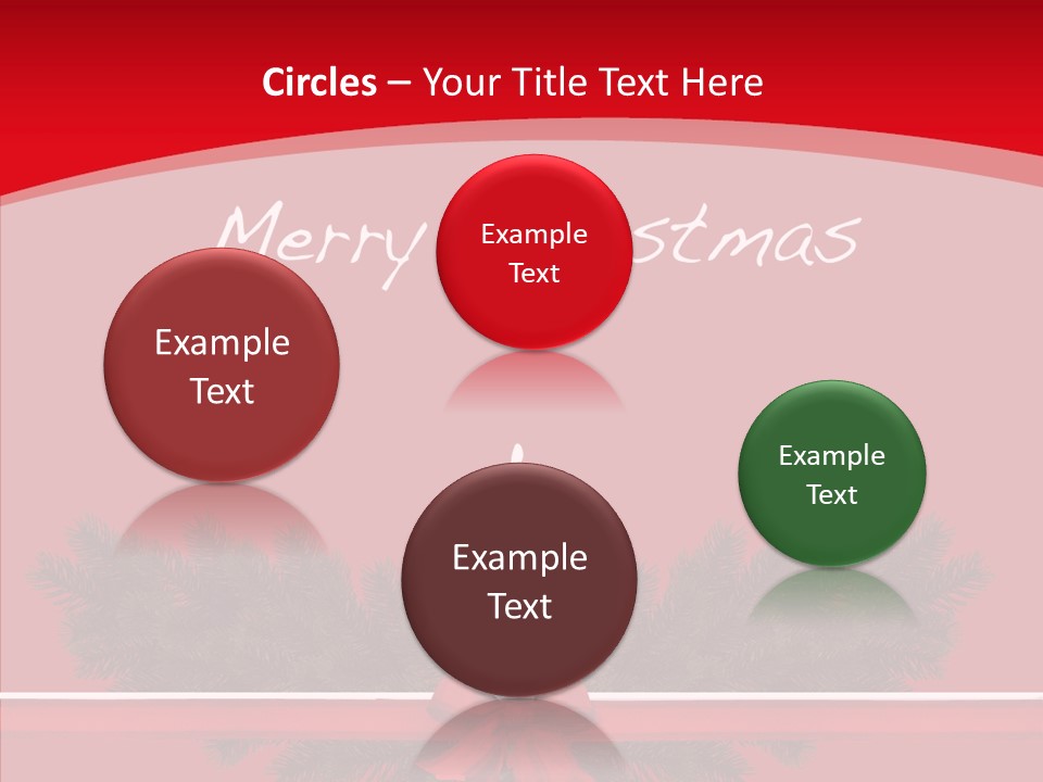 Weihnachtsabend Weihnachtskarte Weihnachtsfeiertage PowerPoint Template