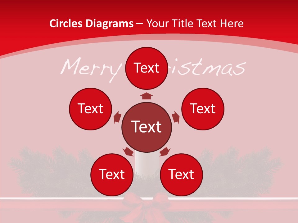 Weihnachtsabend Weihnachtskarte Weihnachtsfeiertage PowerPoint Template