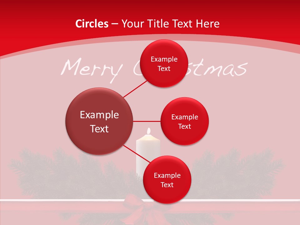 Weihnachtsabend Weihnachtskarte Weihnachtsfeiertage PowerPoint Template