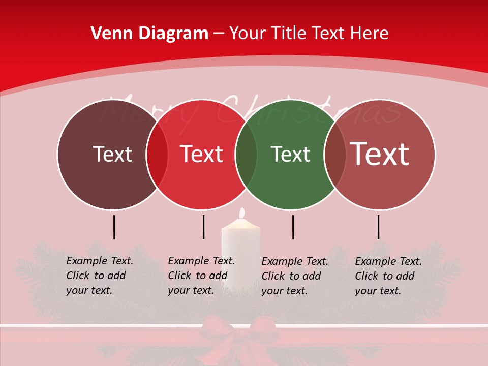 Weihnachtsabend Weihnachtskarte Weihnachtsfeiertage PowerPoint Template