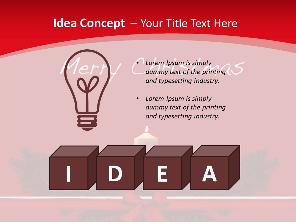 Weihnachtsabend Weihnachtskarte Weihnachtsfeiertage PowerPoint Template