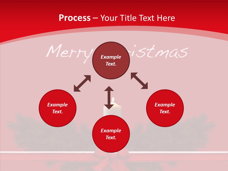 Weihnachtsabend Weihnachtskarte Weihnachtsfeiertage PowerPoint Template