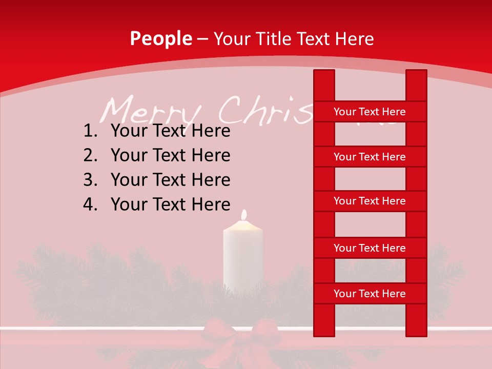 Weihnachtsabend Weihnachtskarte Weihnachtsfeiertage PowerPoint Template