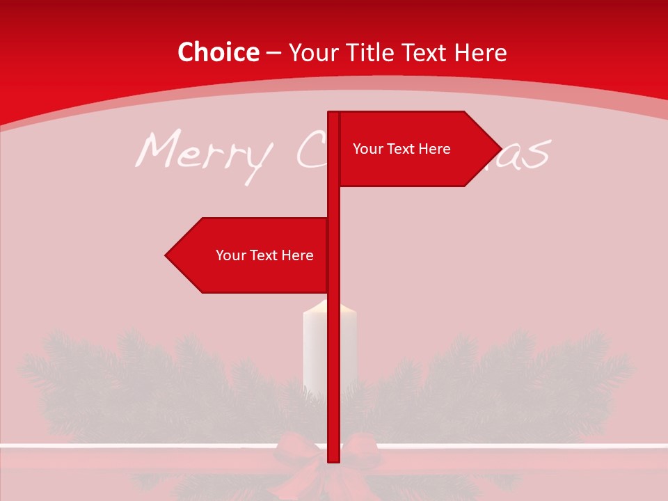 Weihnachtsabend Weihnachtskarte Weihnachtsfeiertage PowerPoint Template