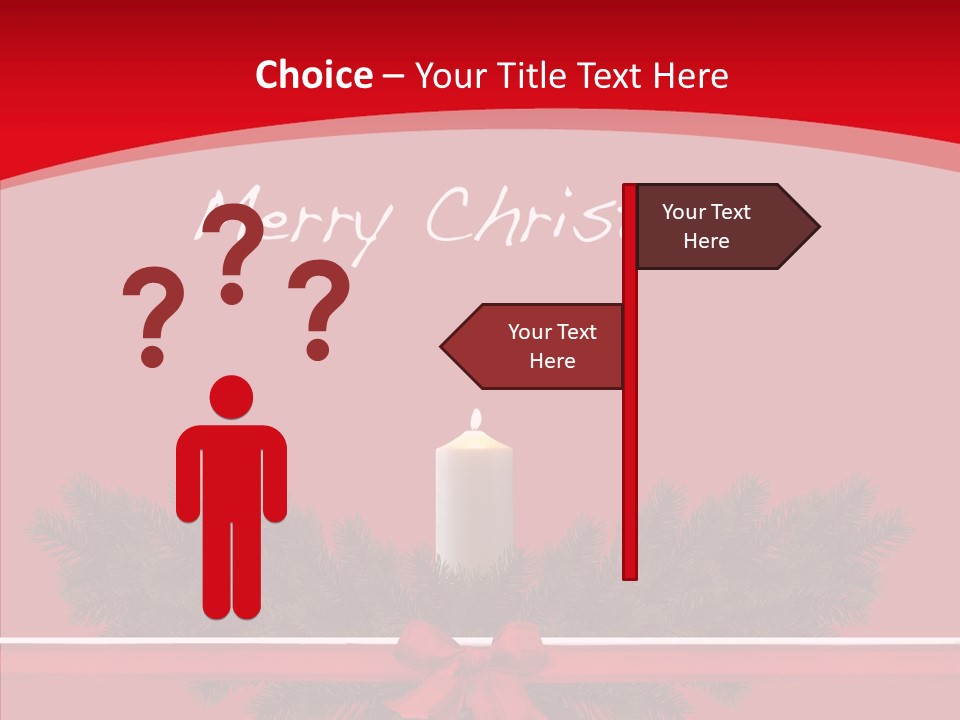 Weihnachtsabend Weihnachtskarte Weihnachtsfeiertage PowerPoint Template