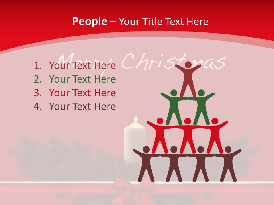 Weihnachtsabend Weihnachtskarte Weihnachtsfeiertage PowerPoint Template