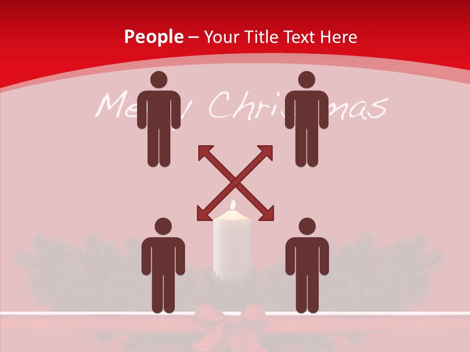 Weihnachtsabend Weihnachtskarte Weihnachtsfeiertage PowerPoint Template