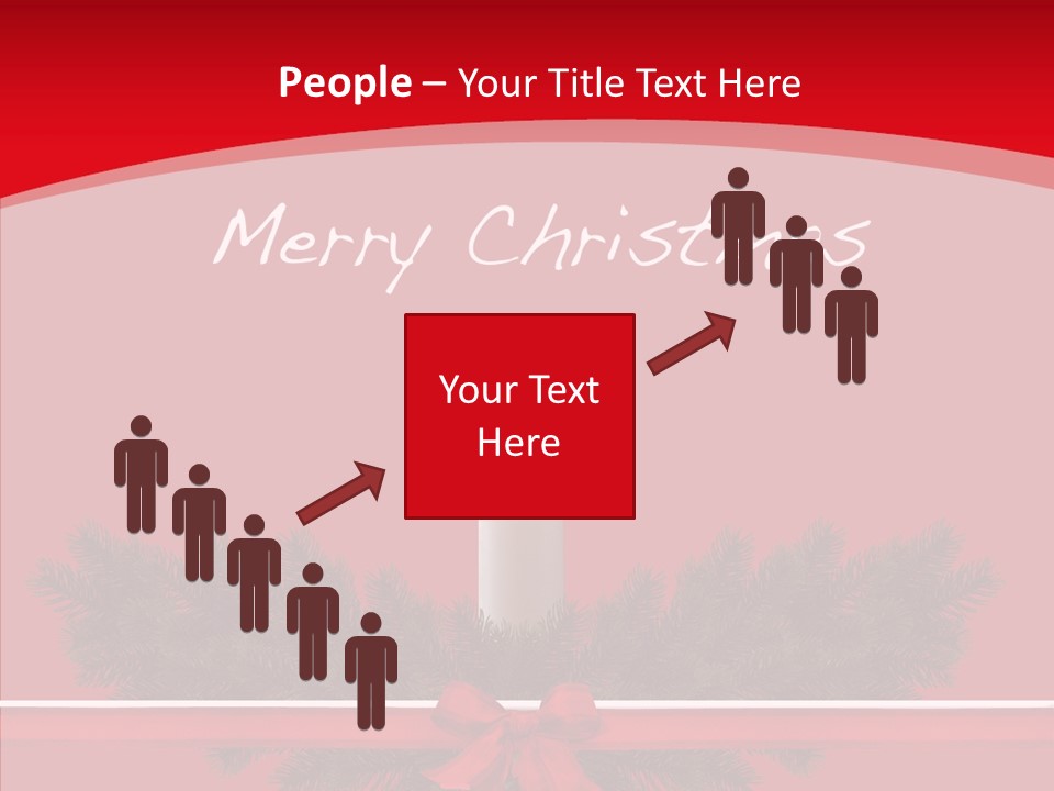 Weihnachtsabend Weihnachtskarte Weihnachtsfeiertage PowerPoint Template