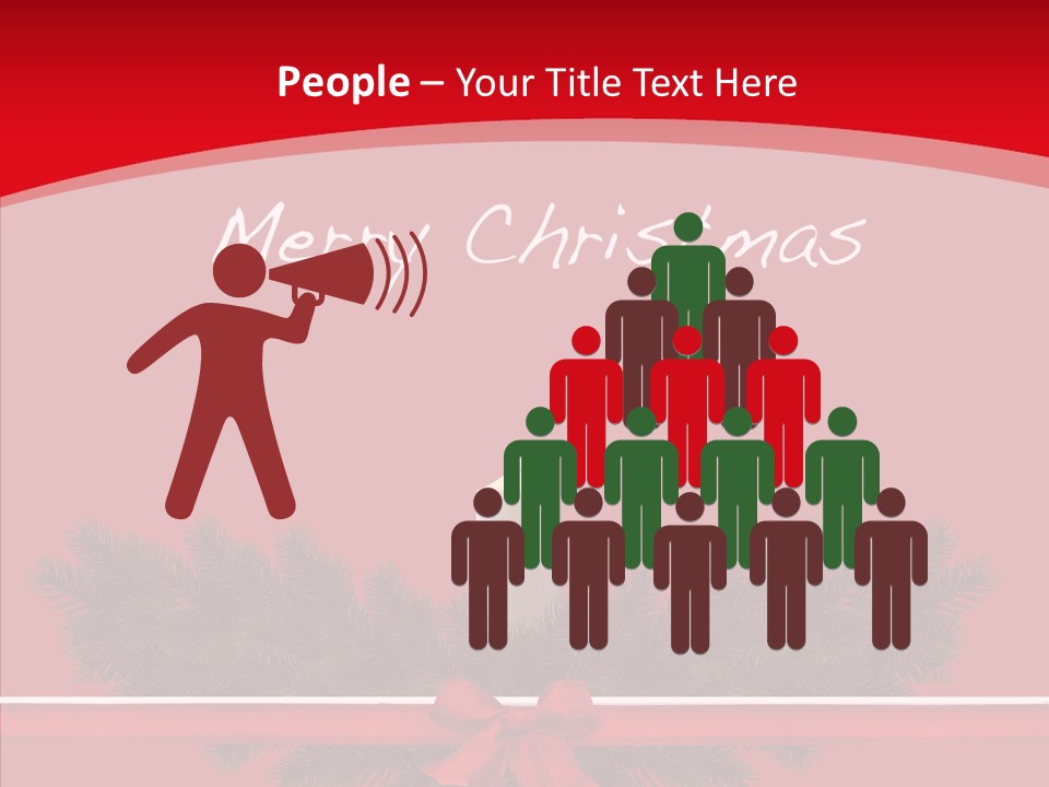 Weihnachtsabend Weihnachtskarte Weihnachtsfeiertage PowerPoint Template