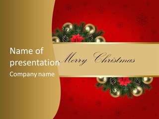 Sterne Weihnachtsmann Weihnachtlich PowerPoint Template