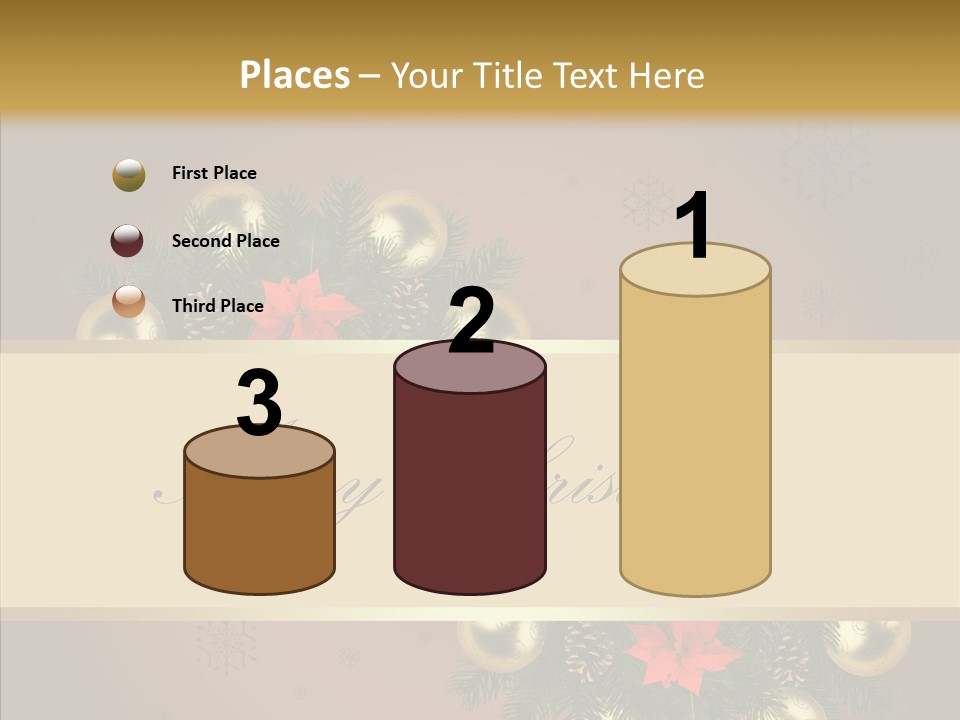 Weihnachtlich Dezember Textfreiraum PowerPoint Template