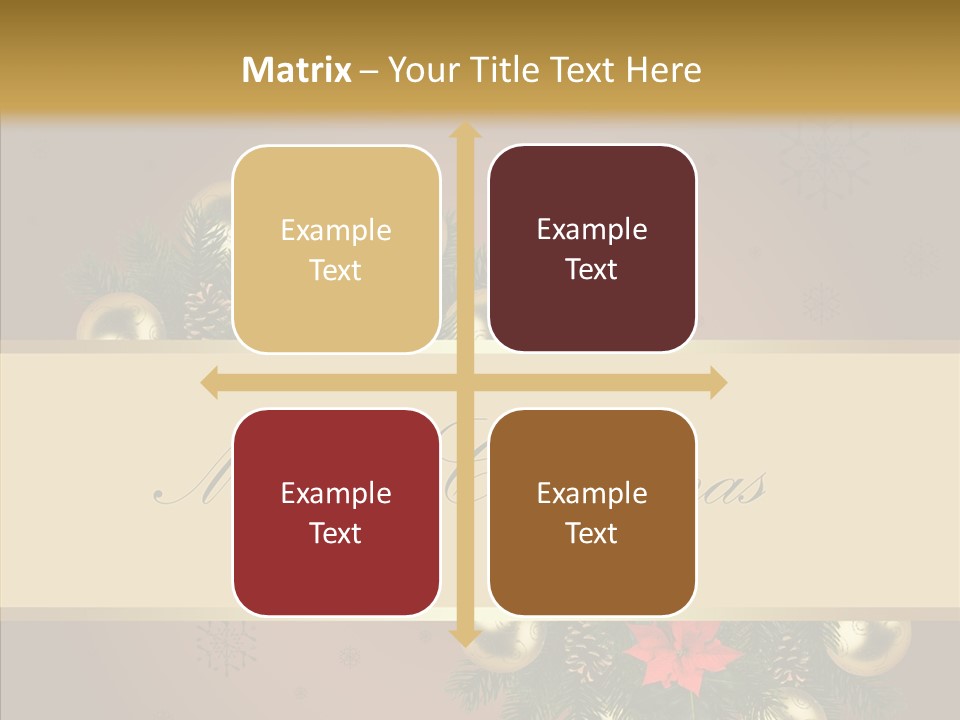 Weihnachtlich Dezember Textfreiraum PowerPoint Template