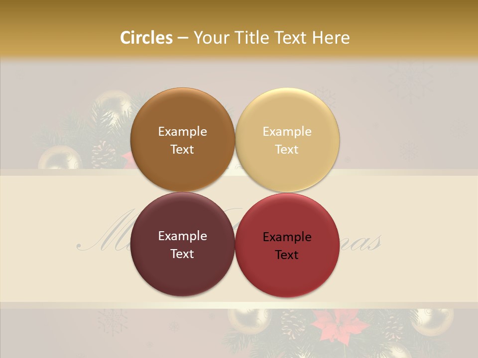 Weihnachtlich Dezember Textfreiraum PowerPoint Template