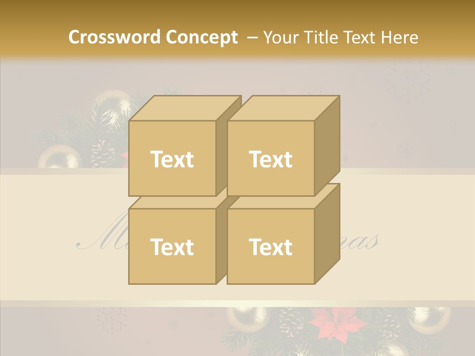 Weihnachtlich Dezember Textfreiraum PowerPoint Template