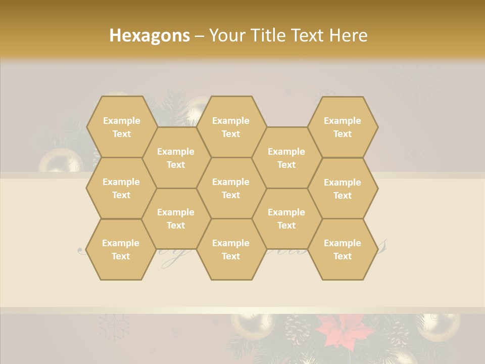 Weihnachtlich Dezember Textfreiraum PowerPoint Template