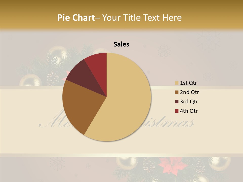 Weihnachtlich Dezember Textfreiraum PowerPoint Template