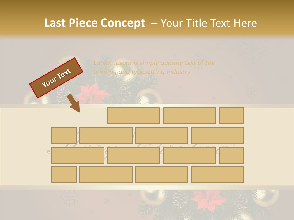 Weihnachtlich Dezember Textfreiraum PowerPoint Template
