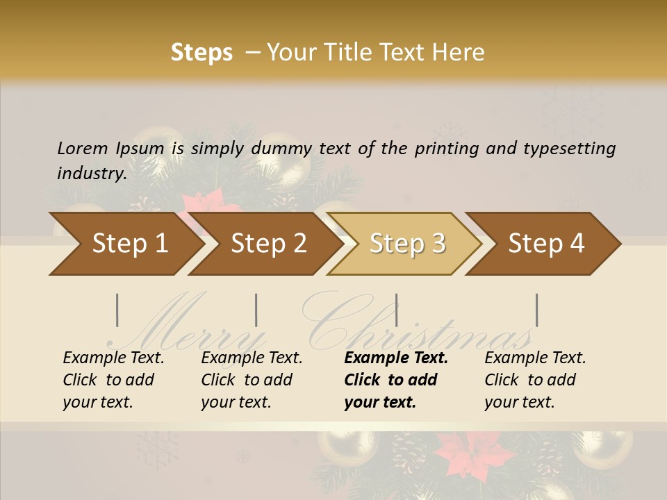 Weihnachtlich Dezember Textfreiraum PowerPoint Template