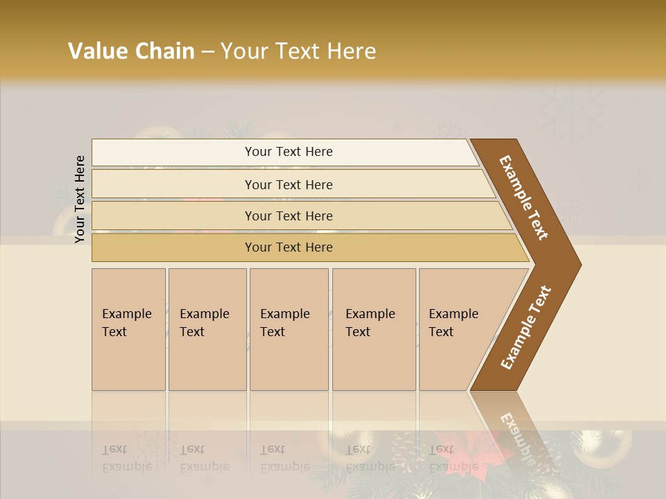 Weihnachtlich Dezember Textfreiraum PowerPoint Template