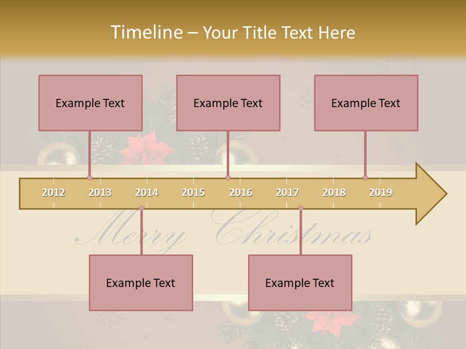 Weihnachtlich Dezember Textfreiraum PowerPoint Template