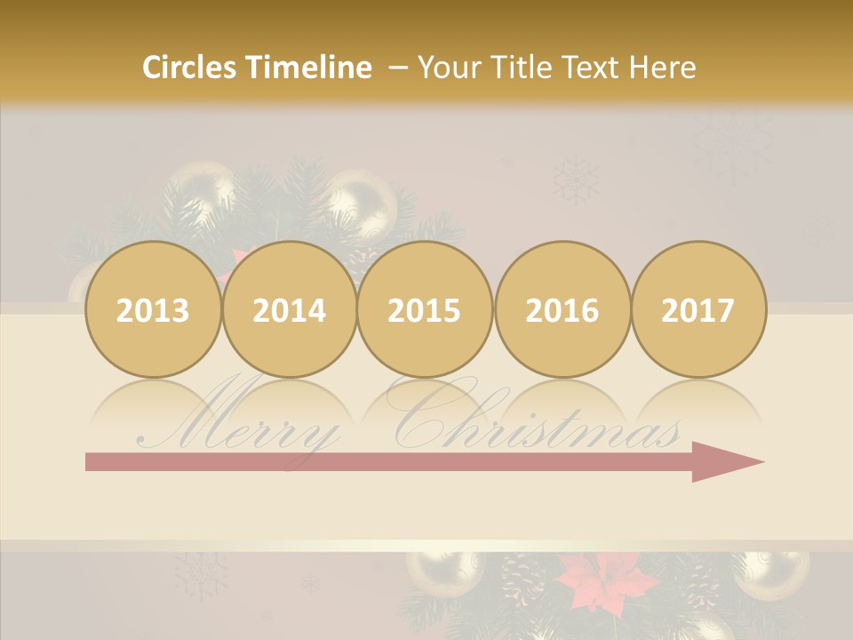Weihnachtlich Dezember Textfreiraum PowerPoint Template