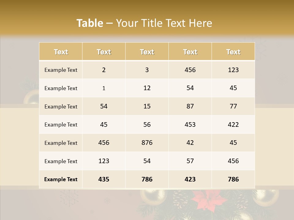 Weihnachtlich Dezember Textfreiraum PowerPoint Template