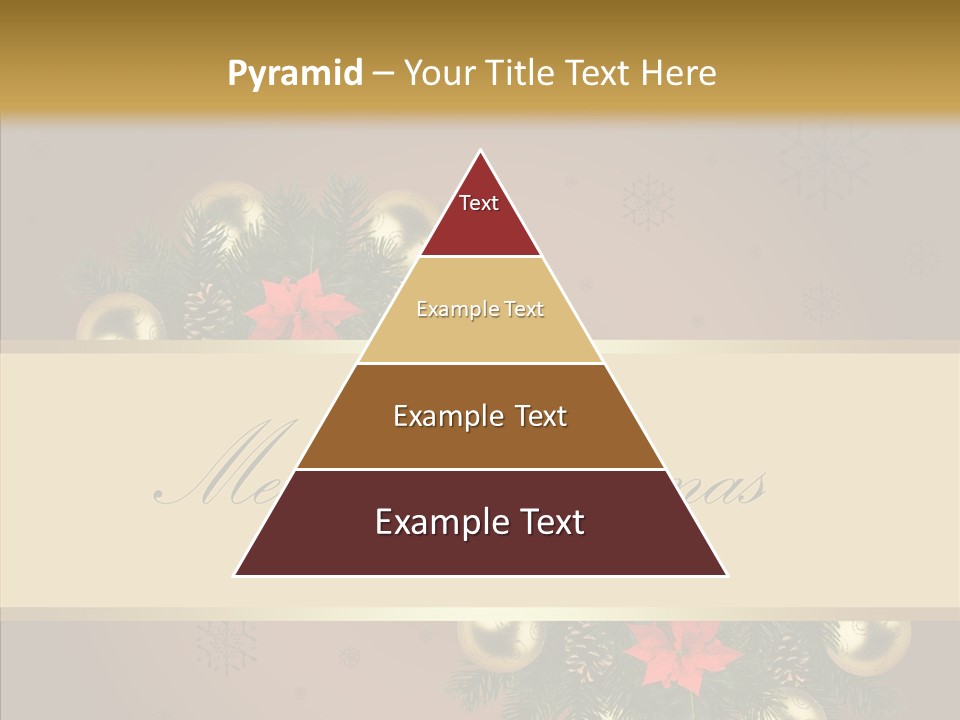 Weihnachtlich Dezember Textfreiraum PowerPoint Template