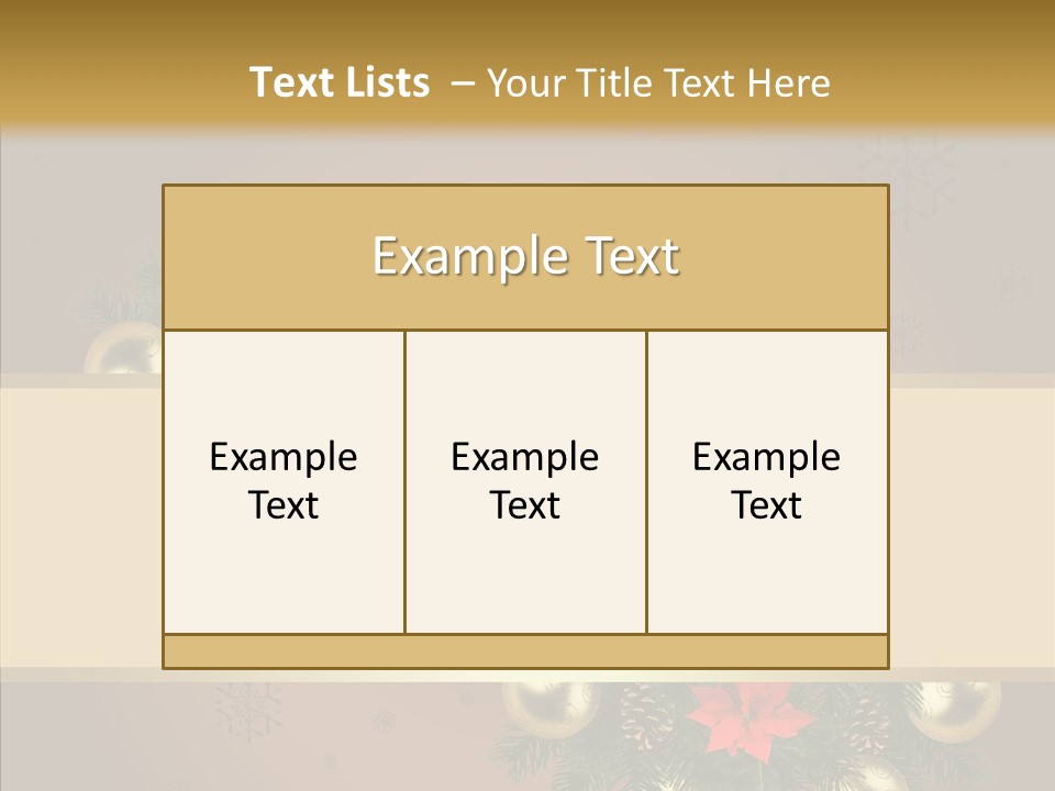 Weihnachtlich Dezember Textfreiraum PowerPoint Template