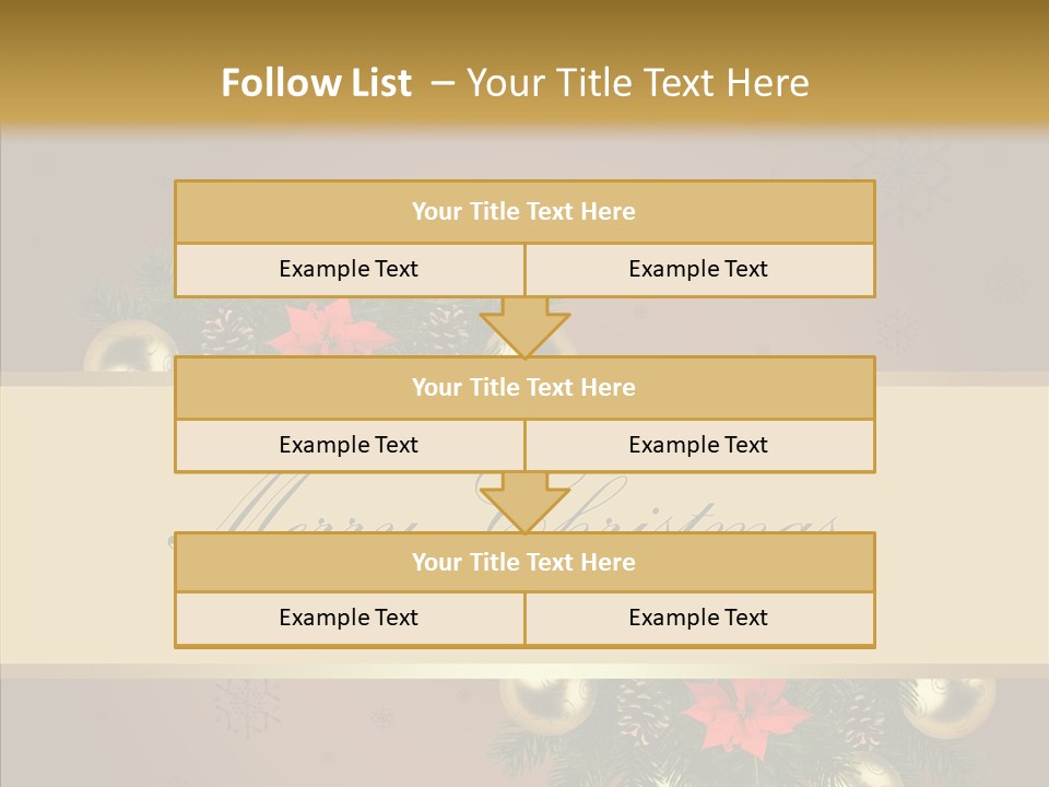Weihnachtlich Dezember Textfreiraum PowerPoint Template