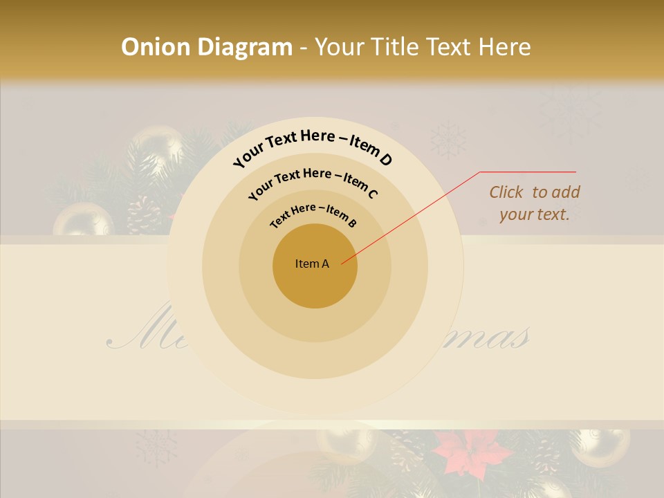 Weihnachtlich Dezember Textfreiraum PowerPoint Template