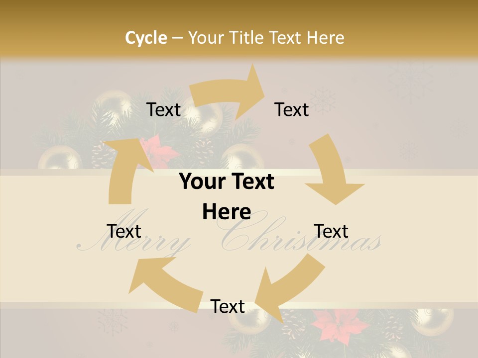 Weihnachtlich Dezember Textfreiraum PowerPoint Template